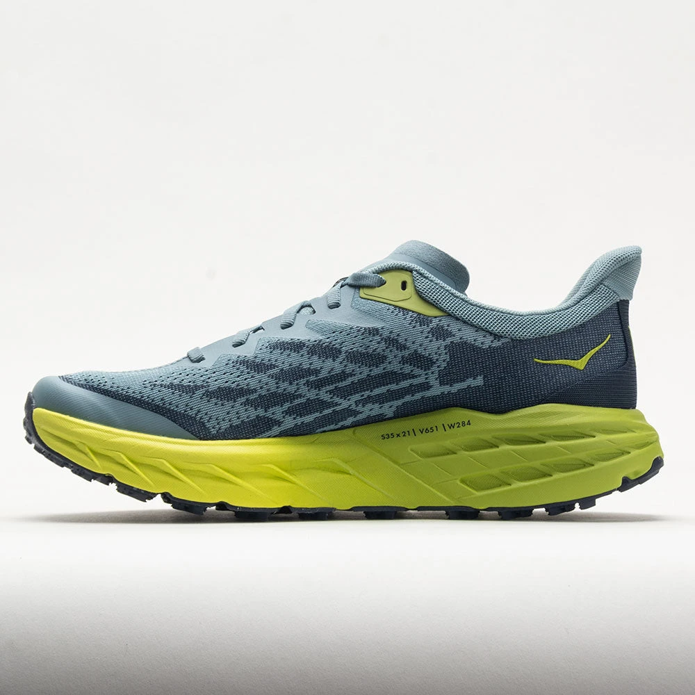HOKA Speedgoat 5 Men's Stone Blue/Dark Citron 4 HOKA Speedgoat 5 Men's Stone Blue/Dark Citron - Image 2