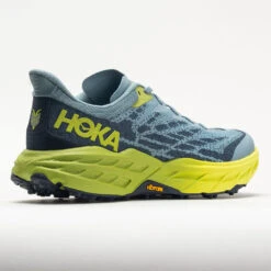 HOKA Speedgoat 5 Men's Stone Blue/Dark Citron 13 HOKA Speedgoat 5 Men's Stone Blue/Dark Citron -Shoes Shop 049271 6