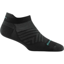 Darn Tough Womens Run No Show Tab Ultra-Lightweight Socks -Shoes Shop 1043 Black