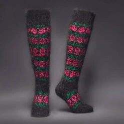 Siberia Spirit Bountiful Blossoms Under-the-Knee Socks