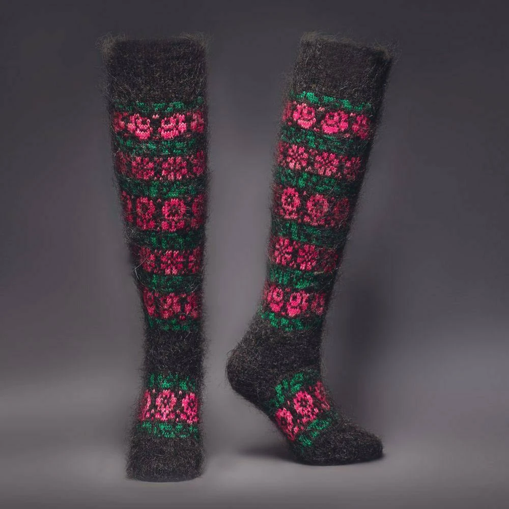 Siberia Spirit Bountiful Blossoms Under-the-Knee Socks 3 Siberia Spirit Bountiful Blossoms Under-the-Knee Socks