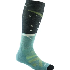 Darn Tough Womens Aurora Over-The-Calf Lightweight Ski & Snowboard Socks