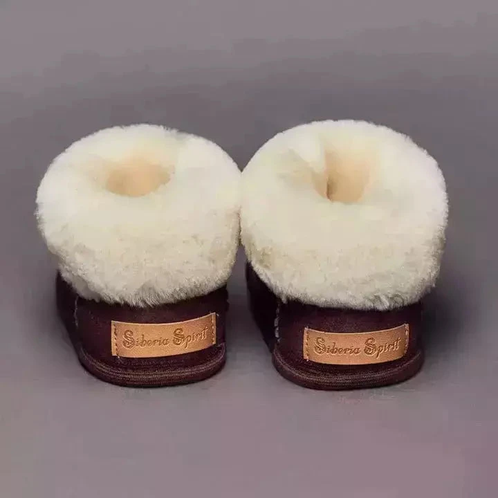 Siberia Spirit Chocolate Brown Kids Booties 4 Siberia Spirit Chocolate Brown Kids Booties - Image 2