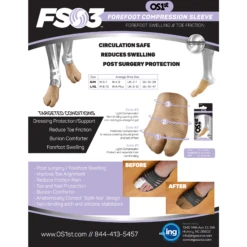 OS1st FS3 Bunion Brace -Shoes Shop FS3TechSheet
