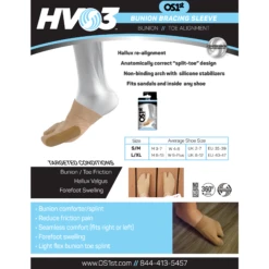 OS1st HV3 Bunion Brace 9 OS1st HV3 Bunion Brace -Shoes Shop HV3Techsheet