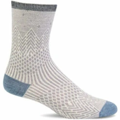 Sockwell Womens Mountain Jacquard Essential Comfort Crew Socks -Shoes Shop LD187W Mountain Jacquard Haze820 WEB
