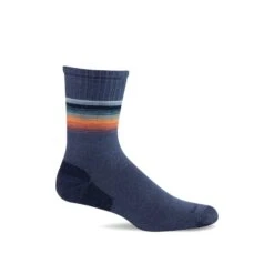 Sockwell Mens Plantar Cush Crew II Firm Compression Crew Socks -Shoes Shop SW110M PlantarCushCrewII Denim650 WEB
