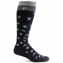Sockwell Womens Twinkle Firm Compression Knee-High Socks -Shoes Shop SW122W Twinkle Black 900 Web