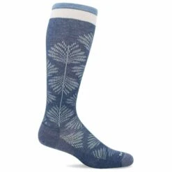 Sockwell Womens Full Floral Moderate Compression Knee High Socks
