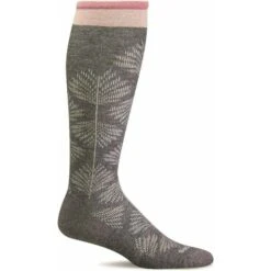 Sockwell Womens Full Floral Moderate Compression Knee High Socks -Shoes Shop SW63W Full Flattery Floral Charcoal