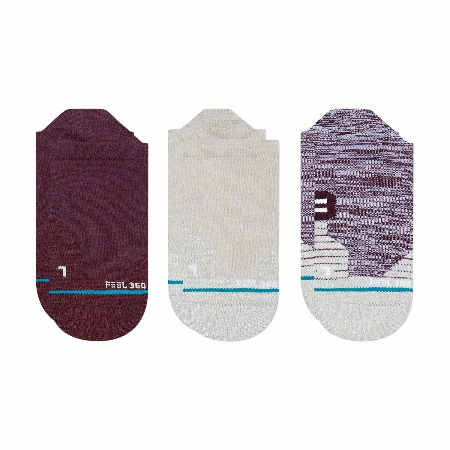 Stance Womens Blocks Tab Socks 3-Pack 3 Stance Womens Blocks Tab Socks 3-Pack