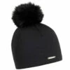 Turtle Fur Comfort Shell Pom Pom Beanie -Shoes Shop black1