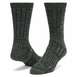 Wigwam Merino Silk Hiker Crew Socks -Shoes Shop f2337 olive green heather 1 2400x 57f5b3b4 07d3 4e5c a350 281a3f7da68a