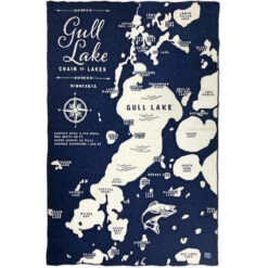 Faribault Mill Gull Lake Wool Throw