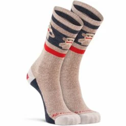 Fox River Womens Red Heel Monkey See Crew Socks